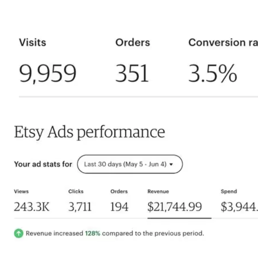 Visual Overhaul Drives 127% Order Growth and $36.8K Revenue in 30 Days on Etsy